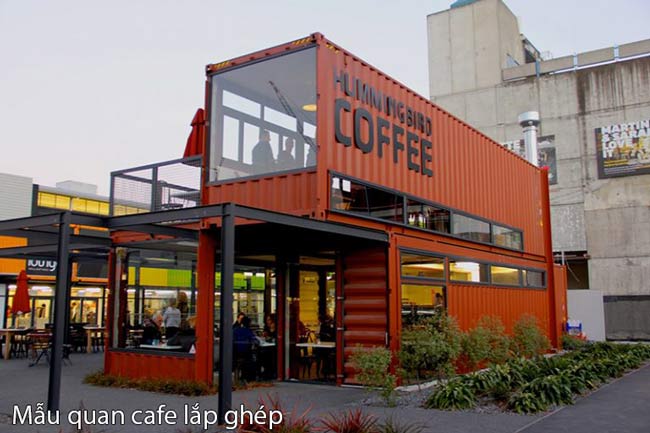 Mẫu quán cafe Lắp ghép Mẫu quán cafe Lắp ghép