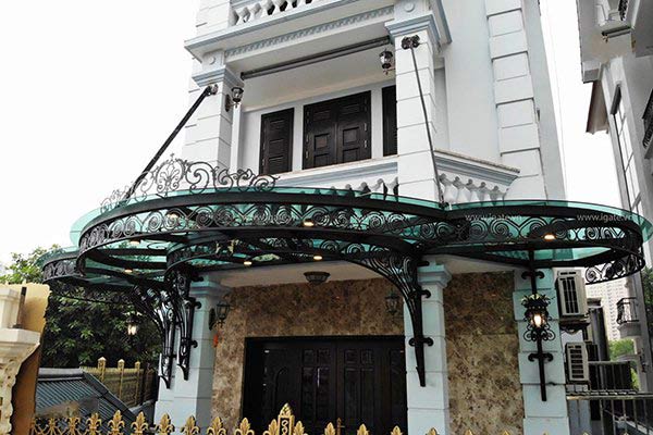 Cấu tạo của mái kính sắt nghệ thuật Cấu tạo của mái kính sắt nghệ thuật