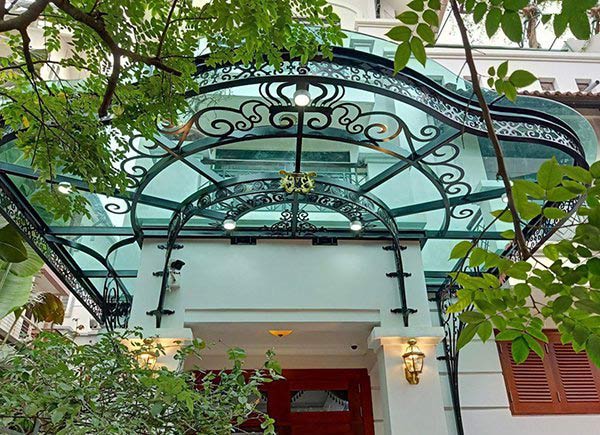 Mái kính sắt nghệ thuật Mái kính sắt nghệ thuật