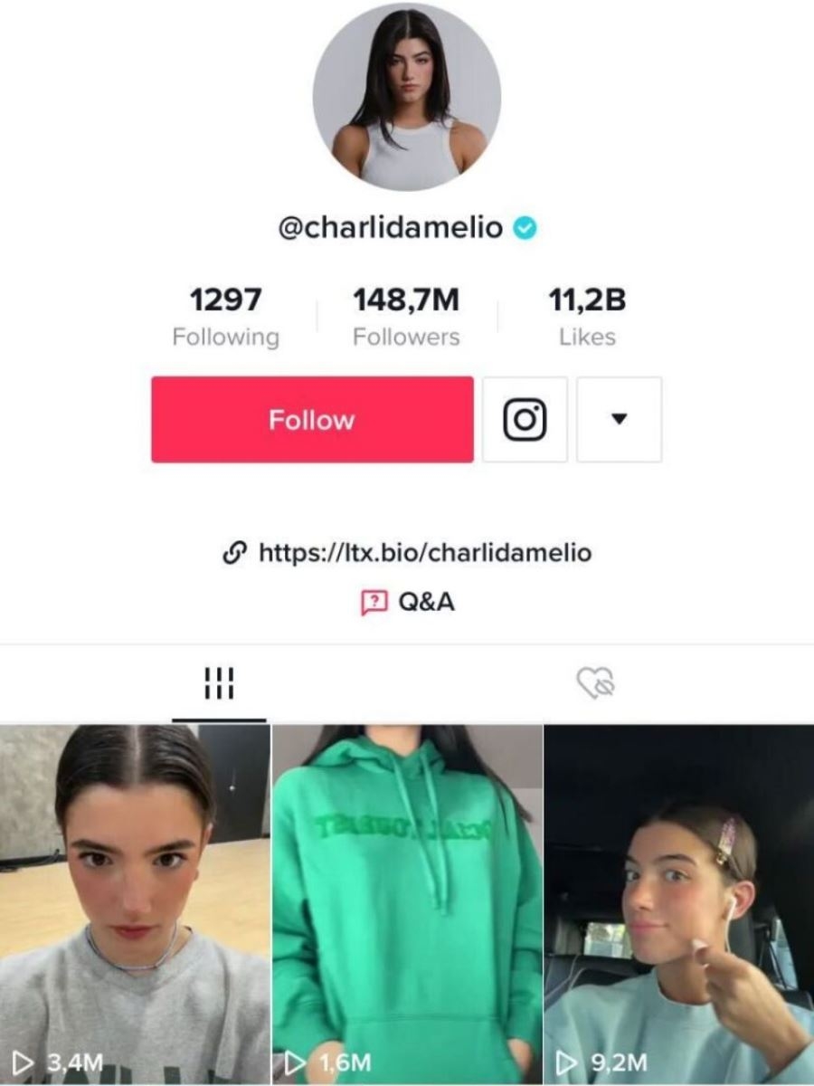 Tiktoker Charlie D’Amelio