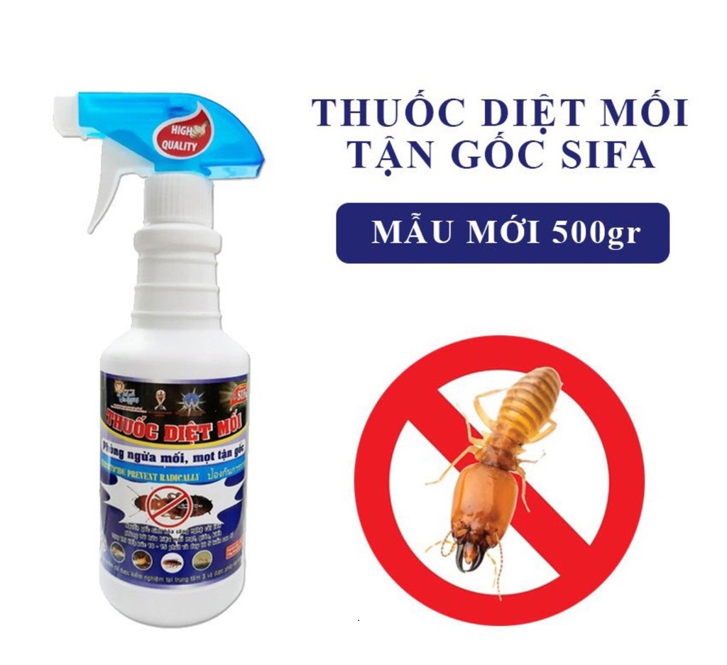 Tổng hợp các loại thuốc diệt mối dạng bột, xịt, lỏng hiệu quả 100% và cách sử dụng
